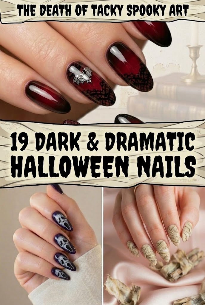 bold halloween nails