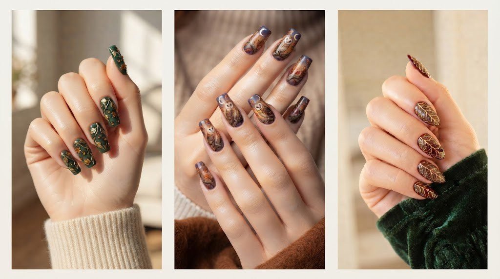 september nails for fall & october nails